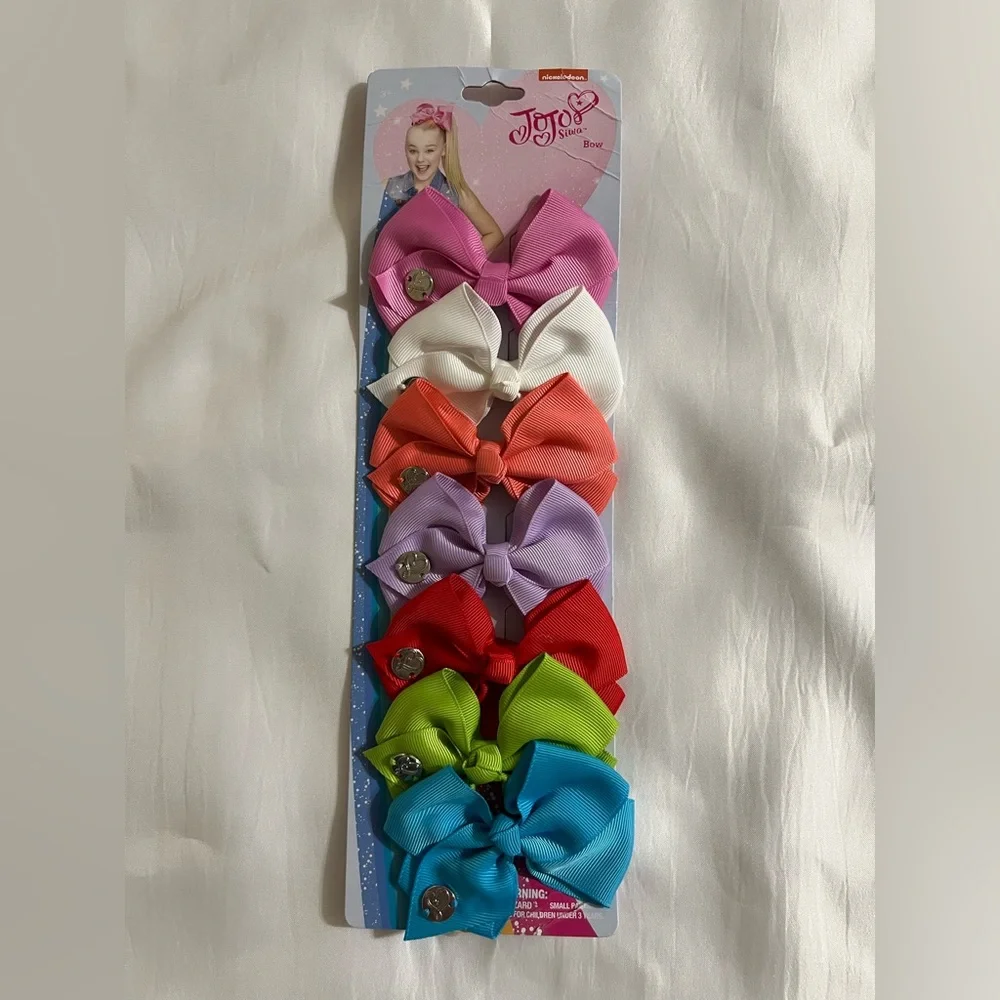 JoJo Siwa Vibrant Hair Bow Collection 7 Pcs Set